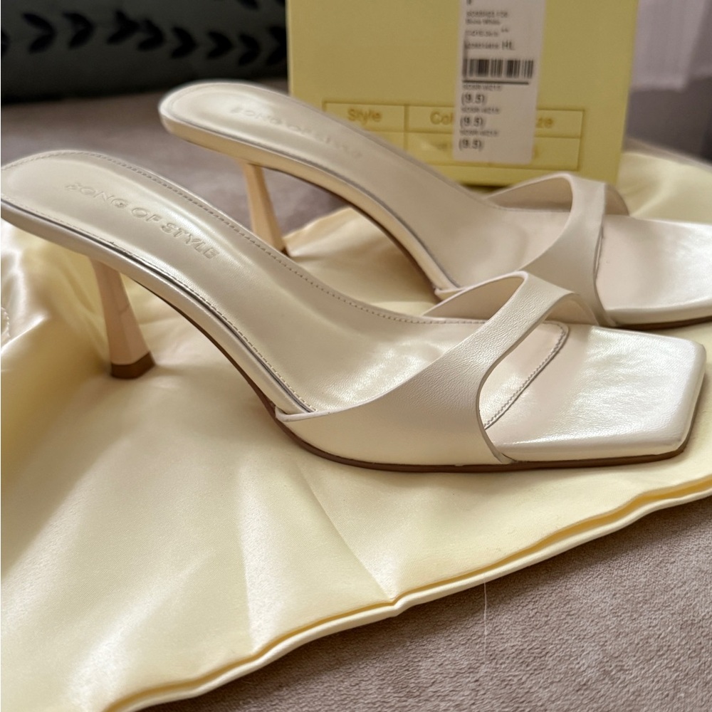 Song of Style Bijou Heel - Bone White